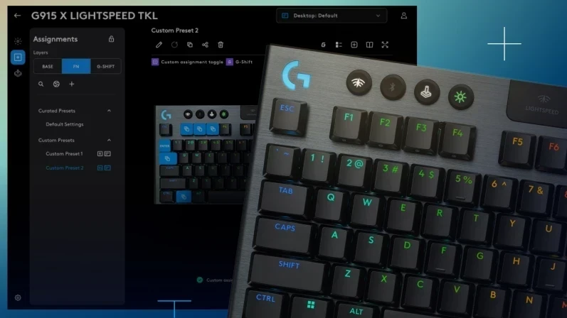 מקלדת גיימינג מקצועית חיבור USB חוטי Logitech | G515 TKL