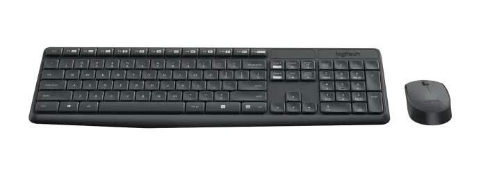 קיט מקלדת + עכבר הכולל 3 לחצנים חיבור USB אלחוטי טווח 10 מטר Logitech | MK235 Wireless Keyboard and Mouse Combo