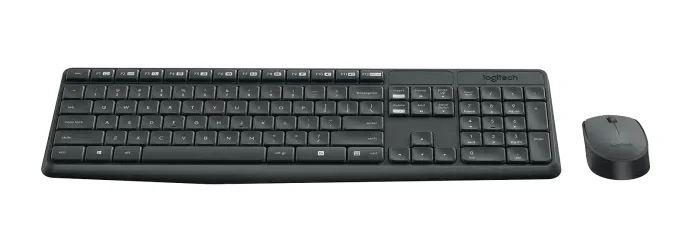 קיט מקלדת + עכבר הכולל 3 לחצנים חיבור USB אלחוטי טווח 10 מטר Logitech | MK235 Wireless Keyboard and Mouse Combo
