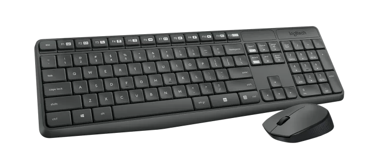 קיט מקלדת + עכבר הכולל 3 לחצנים חיבור USB אלחוטי טווח 10 מטר Logitech | MK235 Wireless Keyboard and Mouse Combo