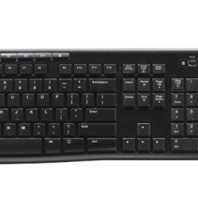 קיט מקלדת + עכבר הכולל 3 לחצנים חיבור USB אלחוטי טווח 10 מטר Logitech MK270 Wireless Keyboard and Mouse Combo