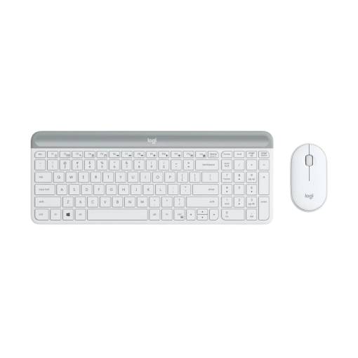 קיט מקלדת + עכבר הכולל 3 לחצנים חיבור USB אלחוטי טווח 10 מטר Logitech MK470 SLIM COMBO