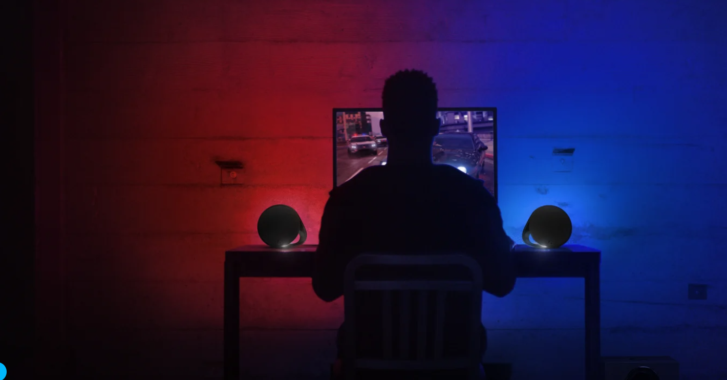 רמקול עם סאב ותאורה RGB חיבור Wireless בצבע שחור Logitech | G560