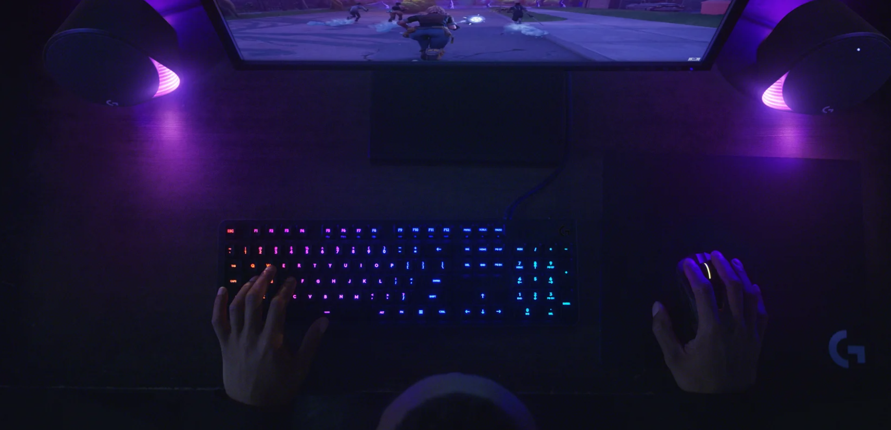 רמקול עם סאב ותאורה RGB חיבור Wireless בצבע שחור Logitech | G560