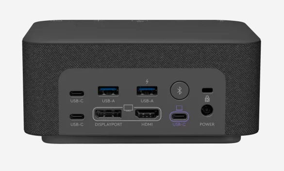 רמקולים למחשב עם תחנת עגינה של חיבורי All-in-one USB-C חיבור בלוטוס Logitech | Logi Dock