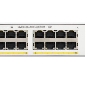 מתג חכם סיסקו 16 יציאות מתג שולחני Cisco | C1300-16T-E-2G | PoE | 16-Port Switch | Catalyst 1300 Series