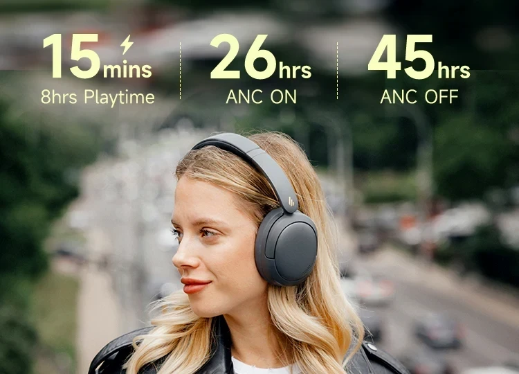 אוזניות אלחוטיות חיבור Bluetooth מקצועיות עד כ 50 שעות כולל ביטול רעשים Edifier | EDF200149b | W800BT Pro