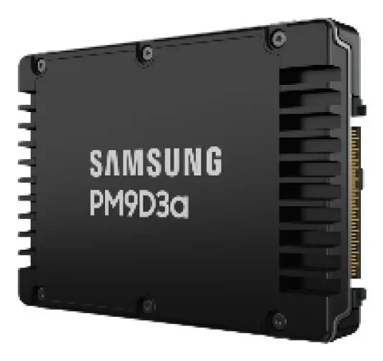 זיכרון SSD פנימי PM9D3a 7.68TB 2.5" 15mm SSD PCIe 5.0 x4 DWPD 1 בצבע שחור Samsung | MZWL67T6HBLC-00AW7