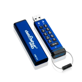זיכרון נייד מוצפן חיבור USB3.2 מעוצב iStorage 5060220251144 IS-FL-DA3-256-16 datAshur Pro USB3 256-bit 16GB
