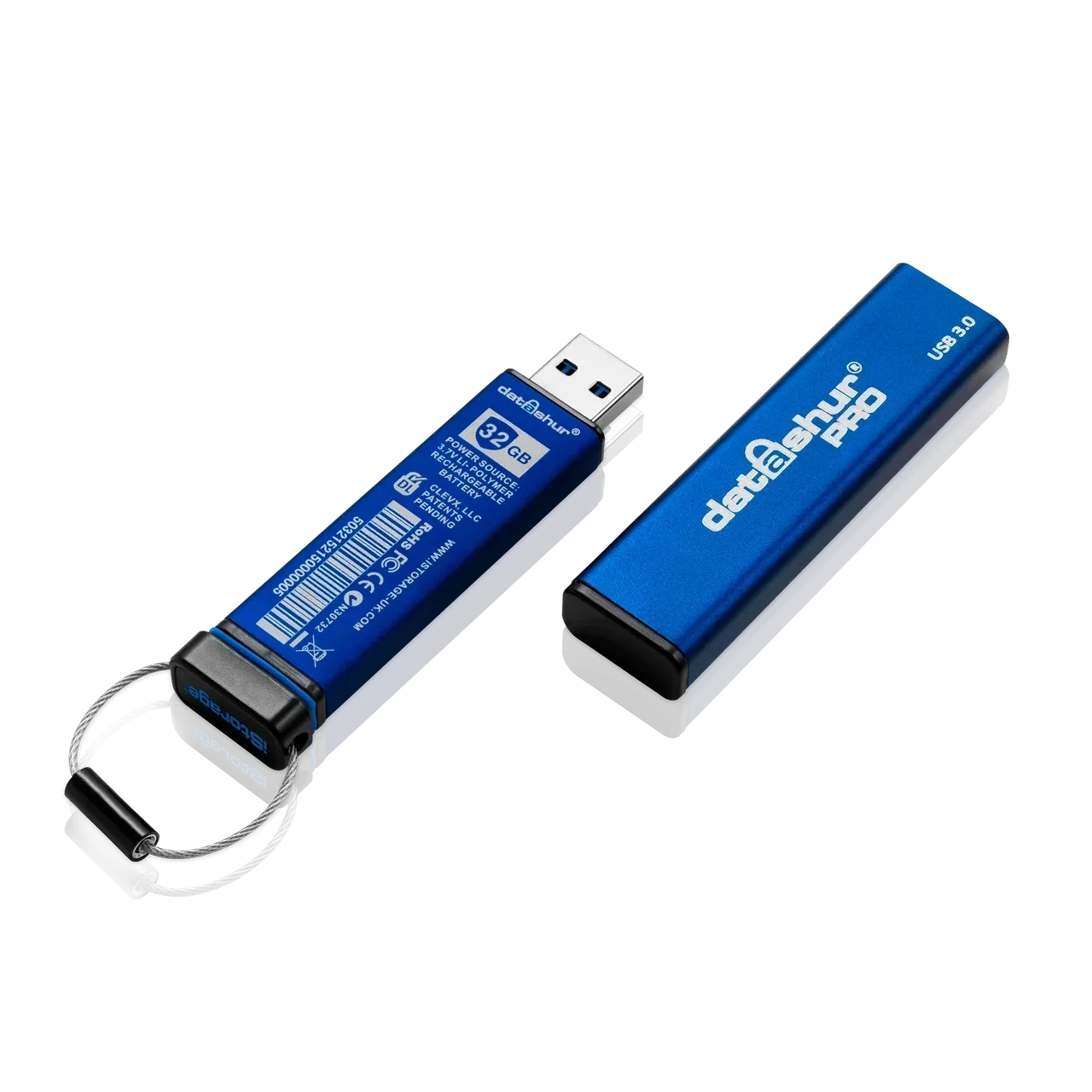 זיכרון נייד מוצפן חיבור USB3.2 מעוצב iStorage datAshur Pro