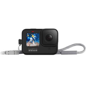 כיסוי סיליקון למצלמת Hero9/10/11/12 Black –בצבע שחור כולל רצועה מתכווננת GoPro | 171036H
