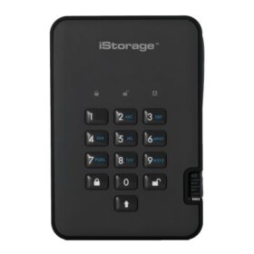 כרטיס לזיכרון נייד מוצפן מעוצב iStorage 5060220251250 IS-DA2-256-SSD-128-B diskAshur2 SSD 256-bit 128GB - Black