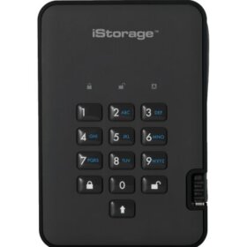 כרטיס לזיכרון נייד מוצפן מעוצב iStorage 5060220251267 IS-DA2-256-SSD-256-B diskAshur2 SSD 256-bit 256GB - Black