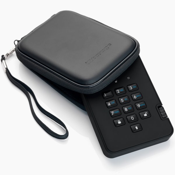 כרטיס לזיכרון נייד מוצפן מעוצב iStorage | 5060220251373 | IS-DA2-256-1000-R | diskAshur2 256-bit 1TB - Red