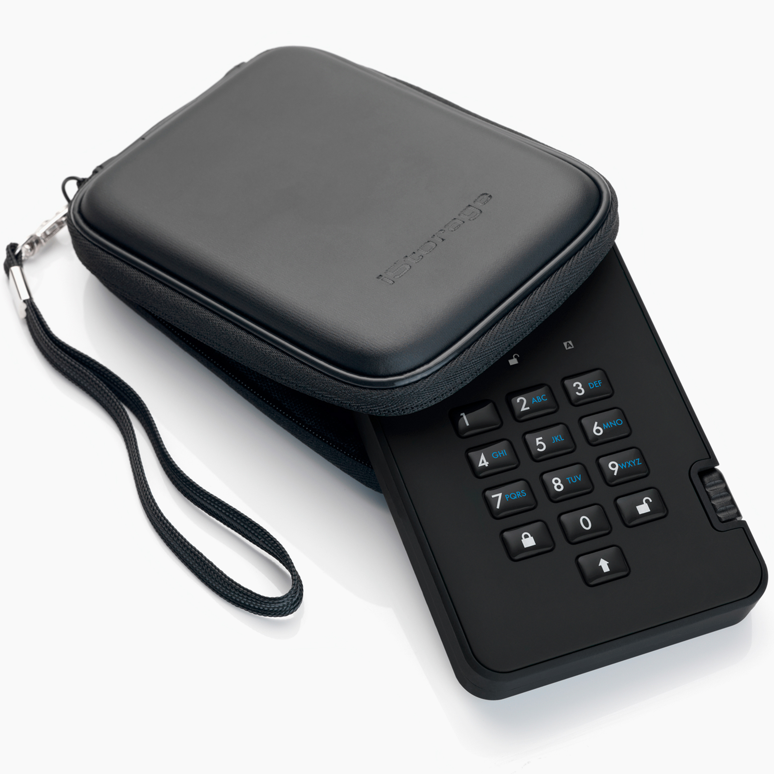 כרטיס לזיכרון נייד מוצפן מעוצב iStorage | 5060220251922 | IS-DA2-256-SSD-2000-B | diskAshur2 SSD 256-bit 2TB- Black