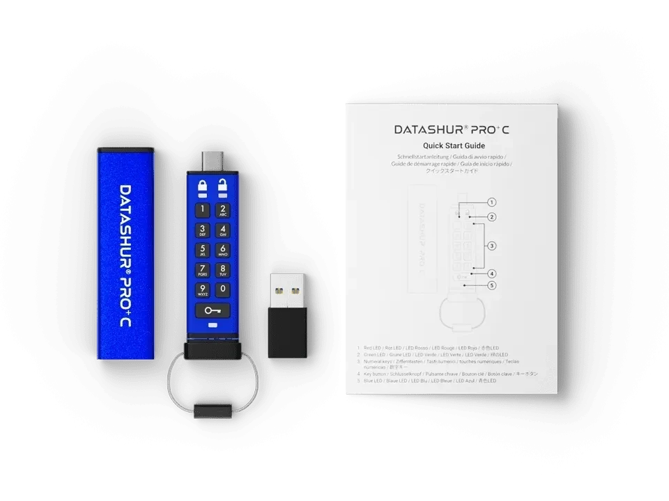 כרטיס לזיכרון נייד מוצפן מעוצב iStorage | 5060220253155 | IS-FL-DBT-256-64 | datAshur BT USB3 256-bit 64GB
