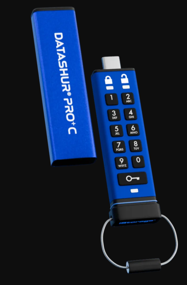 כרטיס לזיכרון נייד מוצפן מעוצב iStorage | 5060220253155 | IS-FL-DBT-256-64 | datAshur BT USB3 256-bit 64GB