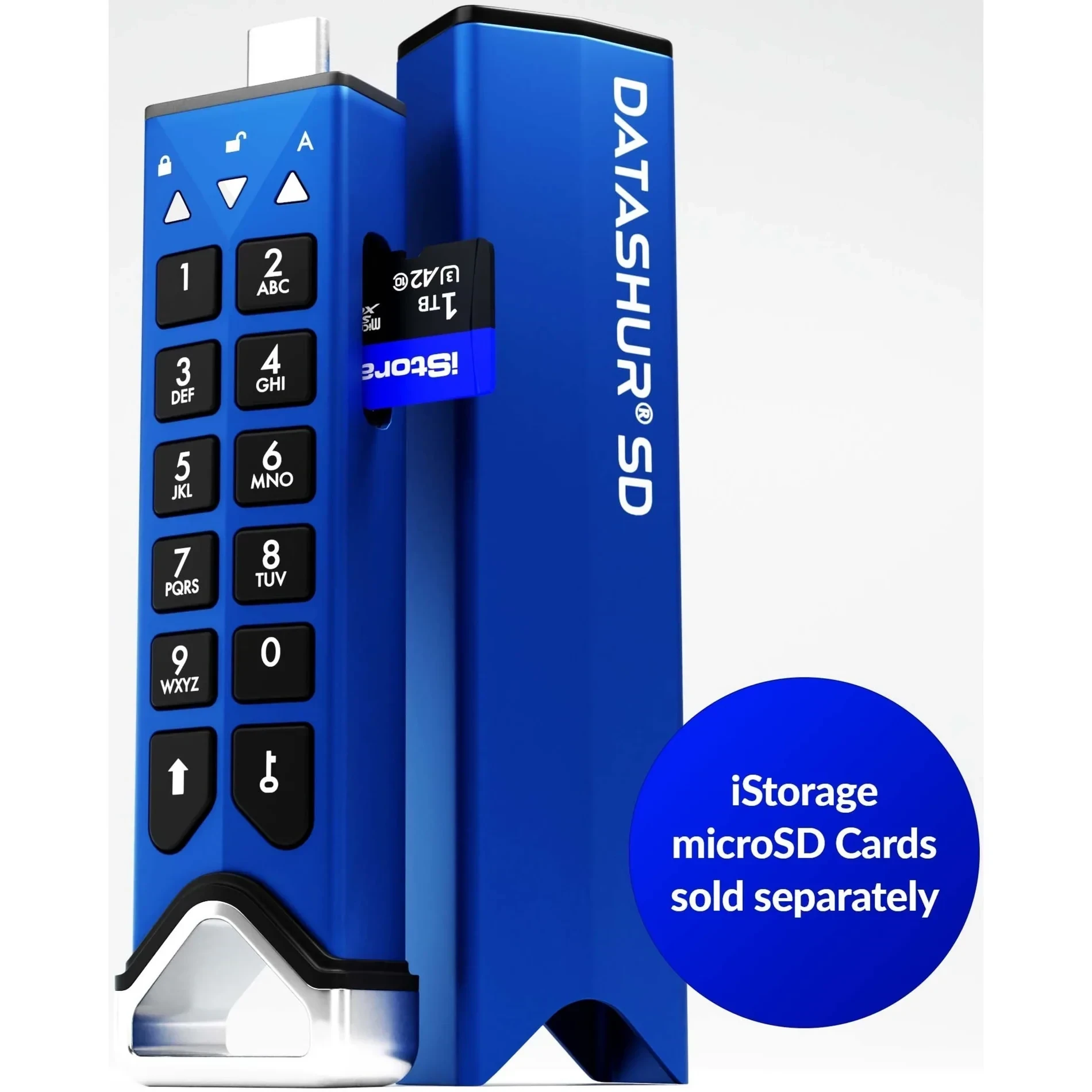 כרטיס לזיכרון נייד מוצפן מעוצב iStorage 5060220253551 IS-FL-DSD-256-DP datAshur SD Dual Pack + 1 KeyWriter Licence