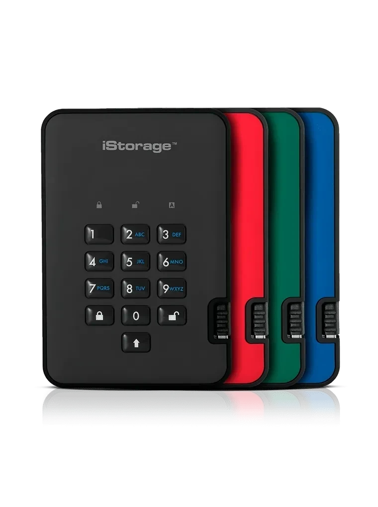 כרטיס לזיכרון נייד מוצפן מעוצב iStorage | 5060220251229 | IS-DA2-256-500-B | diskAshur2 256-bit 500GB - Black