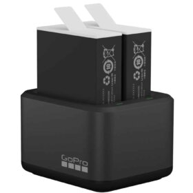 מטען כפול לסוללות + 2 סוללות Enduro בנפח 1720mAh המגבירה את ביצועי המצלמה GoPro | 171017H