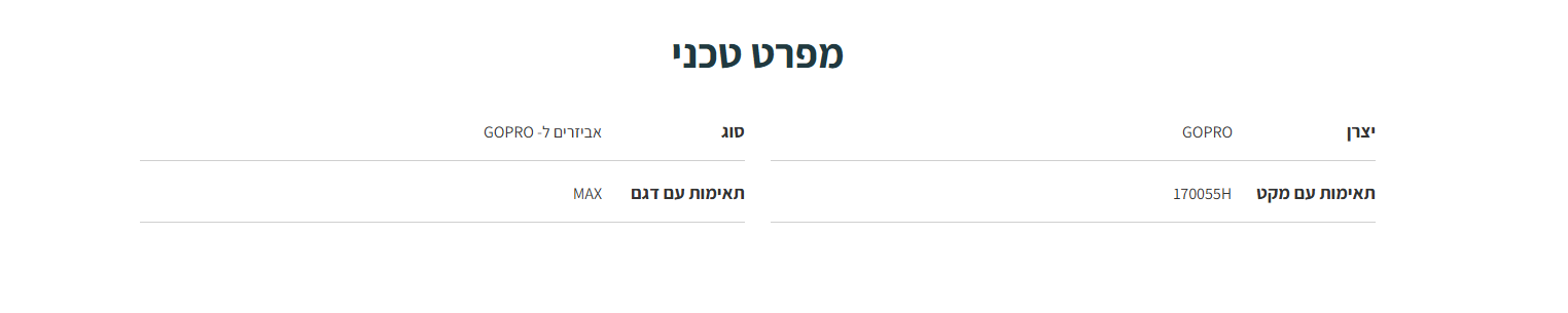 מכסה סוללה למצלמת GoPro Max התקנה מהירה ללא כלים עם קליק פשוט GoPro | 171064H