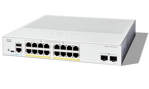 מתג חכם סיסקו 16 יציאות מתג שולחני Cisco | C1200-16T-2G | PoE | 16-Port Switch | Catalyst 1200 Series