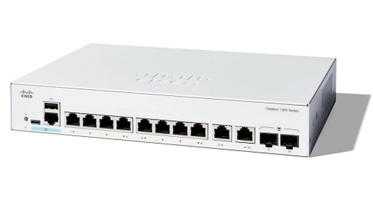 מתג חכם סיסקו 24 יציאות מתג שולחני Cisco | C1300-24T-E-2G | PoE | 24-Port Switch | Catalyst 1300 Series