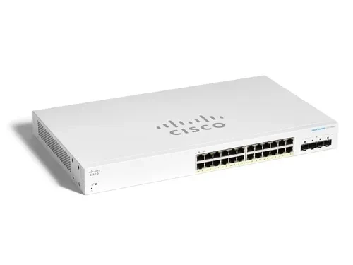 מתג חכם סיסקו 24 יציאות מתג שולחני Cisco | CBS220-24FP-4G-EU | PoE | 24-Port Switch | 220 Series Smart