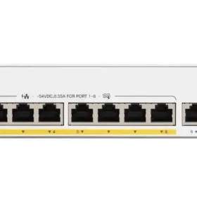מתג חכם סיסקו 8 יציאות מתג שולחני Cisco | C1300-8T-E-2G | PoE | 8-Port Switch | Catalyst 1300 Series