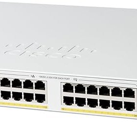 מתג סיסקו 24 יציאות מתג שולחני Cisco | C1300-24P-2G | PoE | 24-Port Switch | Catalyst 1300 Series