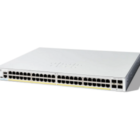 מתג סיסקו 48 יציאות מתג שולחני Cisco | C1300-48P-4G | PoE | 48-Port Switch | Catalyst 1300 Series
