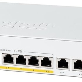 מתג סיסקו 8 יציאות מתג שולחני Cisco | C1300-8P-E-2G | PoE | 8-Port Switch | Catalyst 1300 Series