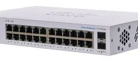 רכזת סיסקו 16 יציאות מתג שולחני לא מנוהל Cisco | CBS110-24T-EU | Business Switch