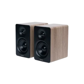 רמקולים מדפיים Bluetooth באיכות גבוהה עם תמיכה ב-Hi-Res בצבע חום Edifier | EDF100074c | M60 - DT Bluetooth Bookshelf Speaker HiRes