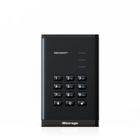 כרטיס לזיכרון נייד מוצפן מעוצב iStorage | 5060220254305 | IS-DA3-256-SSD-2000-B | diskAshur3 SSD 256-bit 2TB - Black