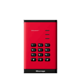 כרטיס לזיכרון נייד מוצפן מעוצב iStorage | 5060220254503 | IS-DA3-256-SSD-512-R | diskAshur3 SSD 256-bit 512GB - Red