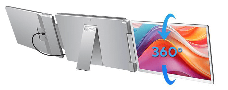 2Connect | 2CEX14U | FHD – מרחיב תצוגה ל־2 מסכים נוספים בגודל 14״