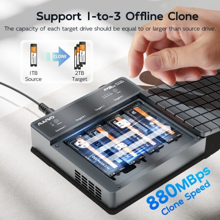 4 Bay M.2 NVMe SSD Enclosure – תמונה 4