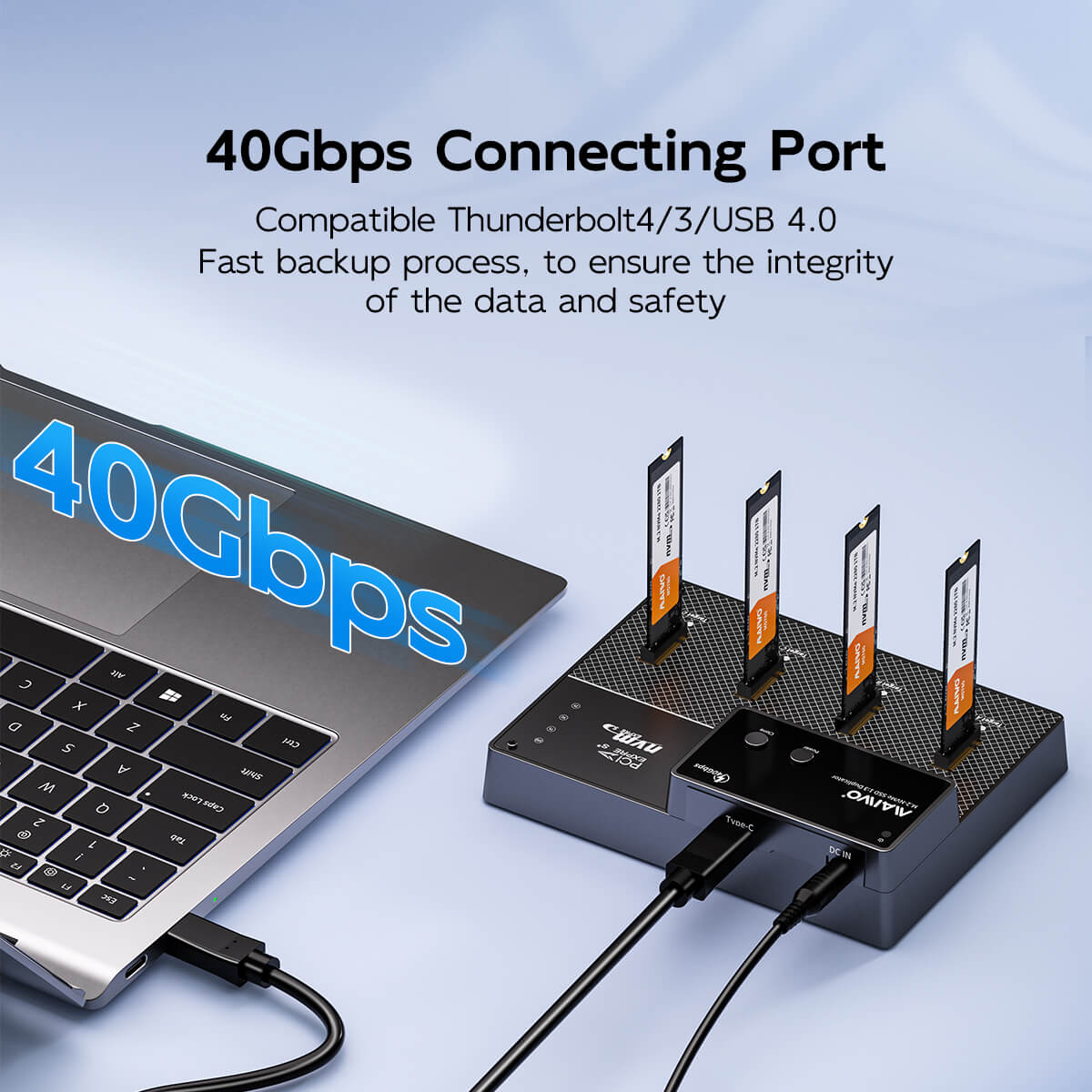 4 Bays Enclosure for NVMe M.2 SSD – תמונה 5
