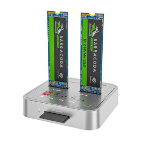 M.2 NVMe SATA Duplicator 2 Bay