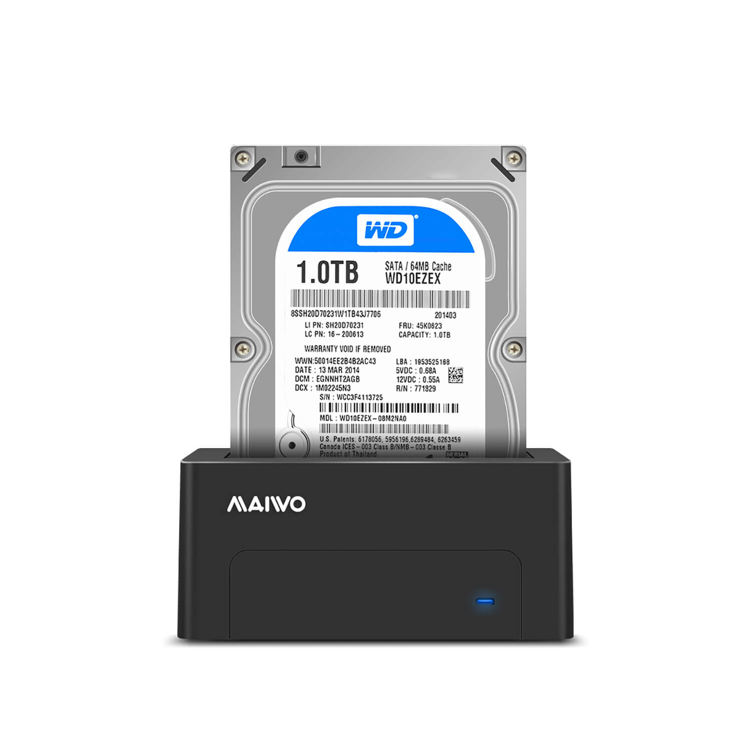 Single Bay Hard Drive Docking Station – תמונה 3