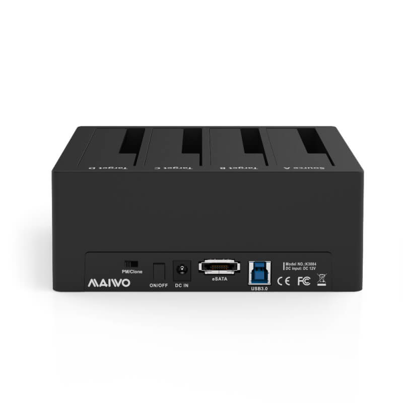 Four Bays HDD Docking Station with Digital display – תמונה 2
