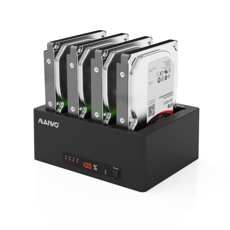 Four Bays HDD Docking Station with Digital display – תמונה 4