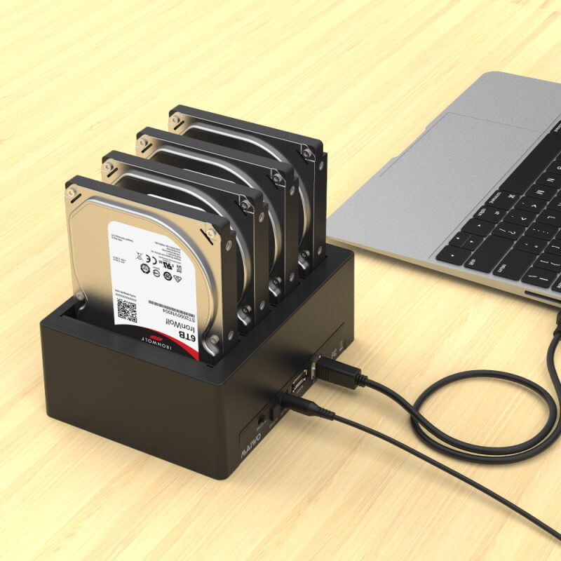 Four Bays HDD Docking Station with Digital display – תמונה 3