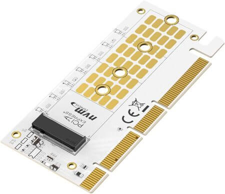 M.2 NVMe SSD to PCIe 3.0 X16/X8/X4 Adapter Converter Card
