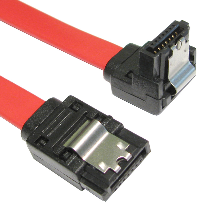 Sata Data Cable 90 Deg With Clip – תמונה 3