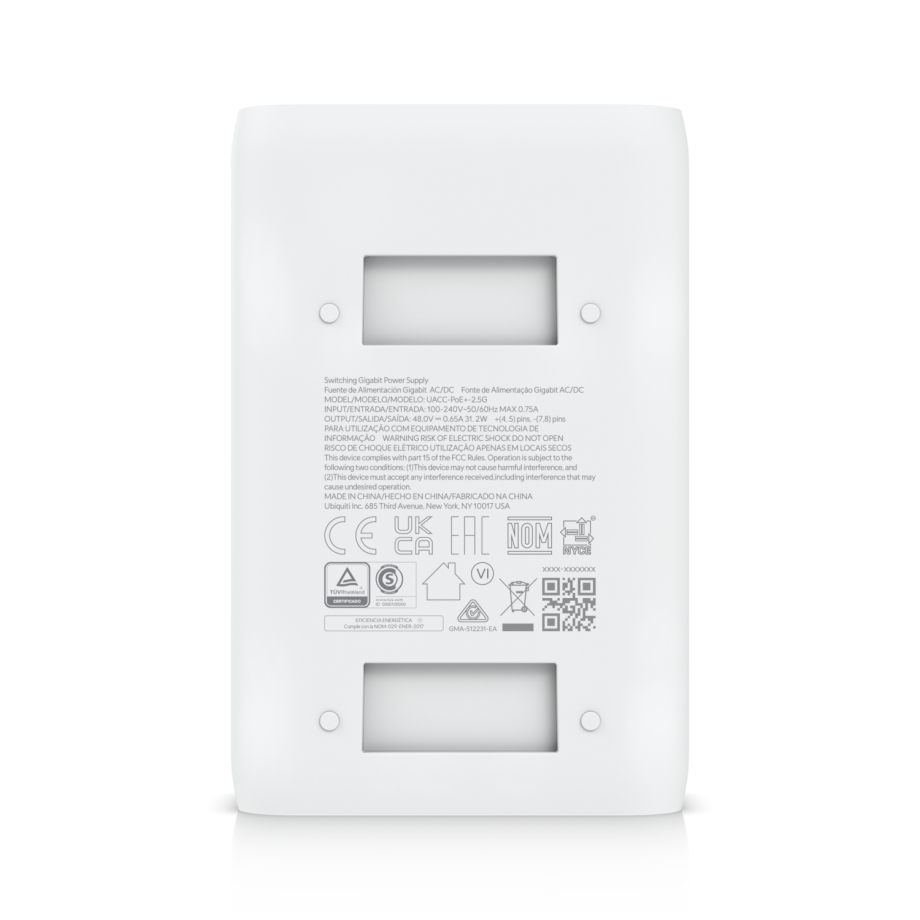 Ubiquiti 2.5G PoE+ Adapter (30W) – תמונה 6