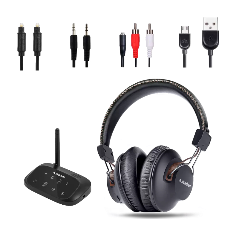 Long-Range Bluetooth Headphones & Transmitter Set – תמונה 8