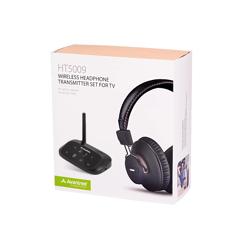 Long-Range Bluetooth Headphones & Transmitter Set – תמונה 7