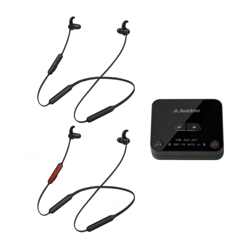 Bluetooth 2 Headphones + Transmitter Set